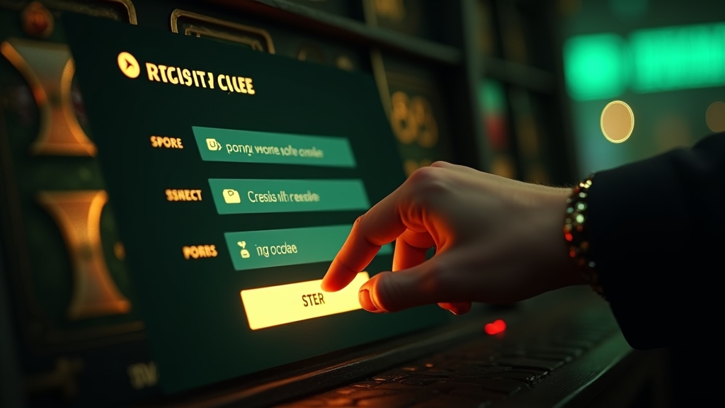 Rejestracja w kasynie z wpisywaniem kodu promocyjnego w formularzu